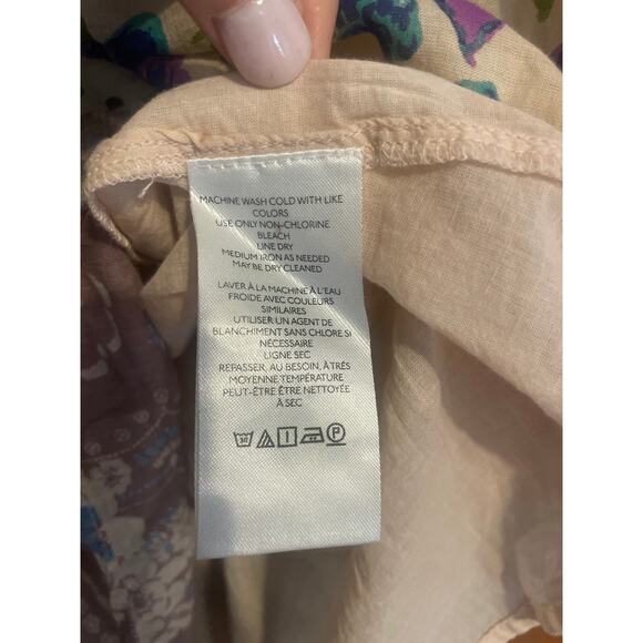 FREE PEOPLE Agnes Dress Floral Print Mini FEMININE BOHO COTTAGE Size Medium M - Picture 5 of 8